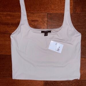 Forever21 Sculpt Shape Women's Gray Cropped Tank